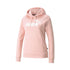 Felpa con cappuccio rosa con logo a contrasto Puma ESS Logo Hoodie FL, Abbigliamento Sport, SKU a711000055, Immagine 0
